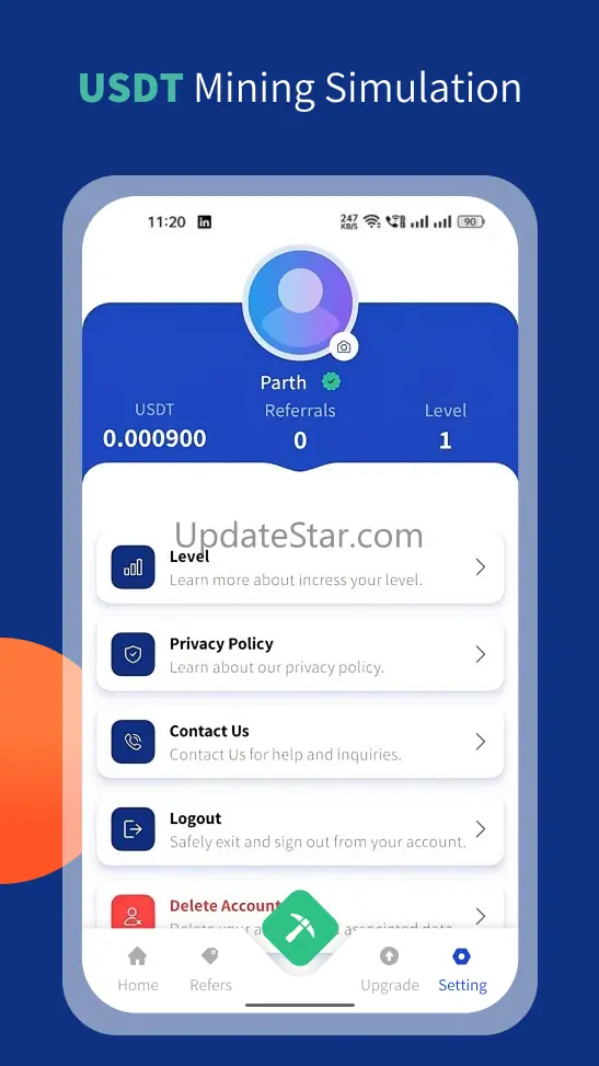 USDT Mining Simulation 1.0
