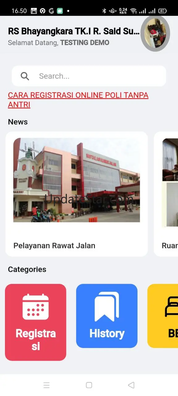 Pendaftaran Online RS. Polri 1.9