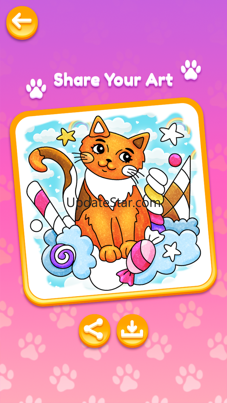 Glitter Kitty Cats Coloring 1.0