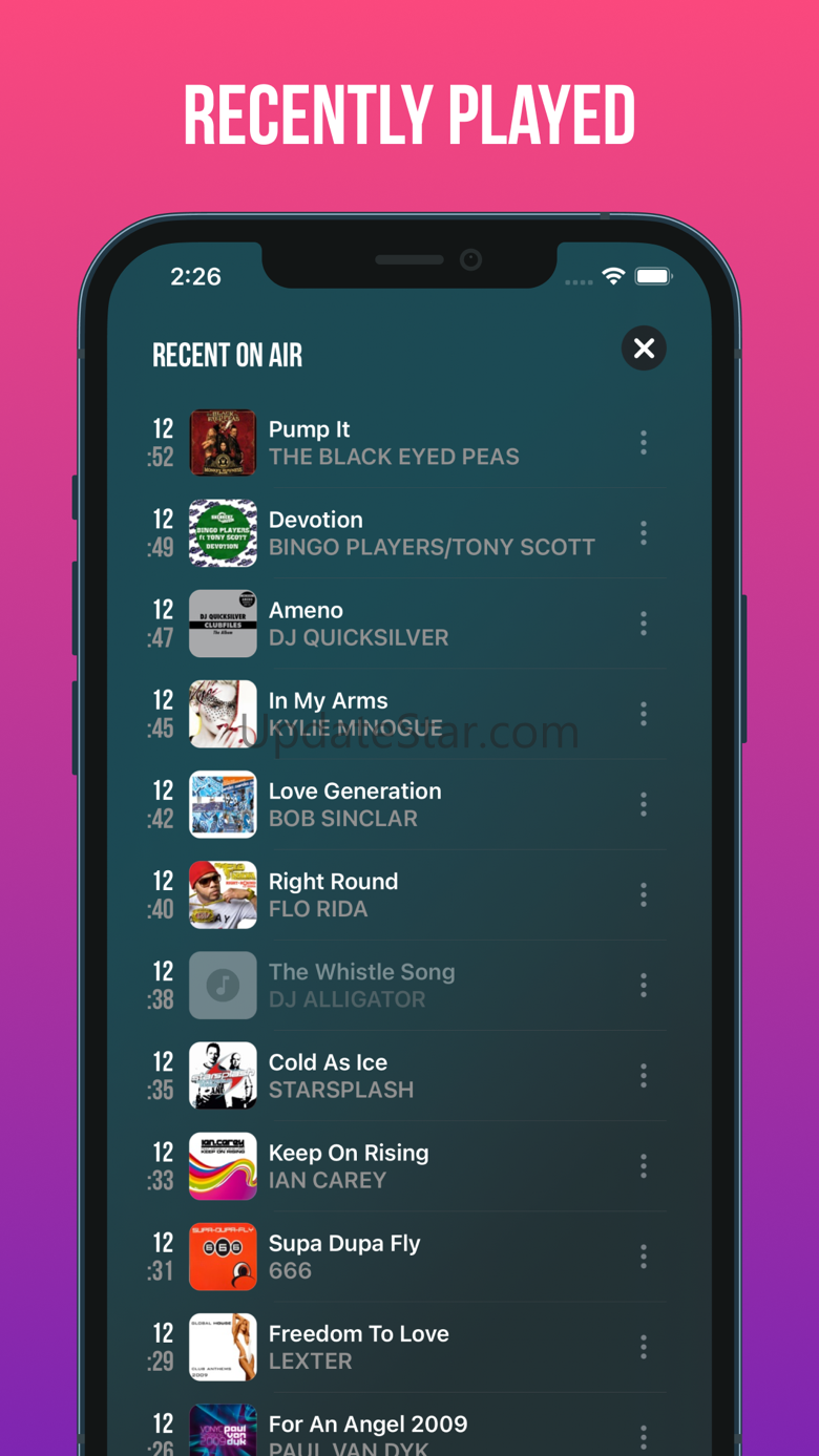 Radio record and EDM music 2.2.1