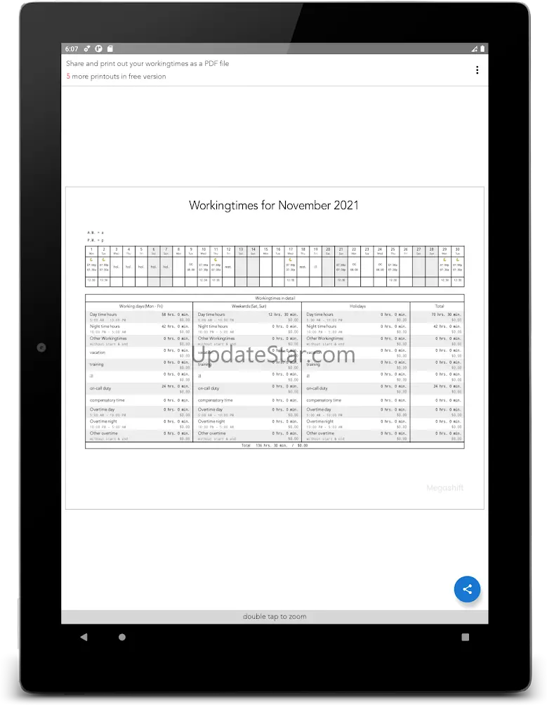 Megashift - Shift Calendar 3.0.9