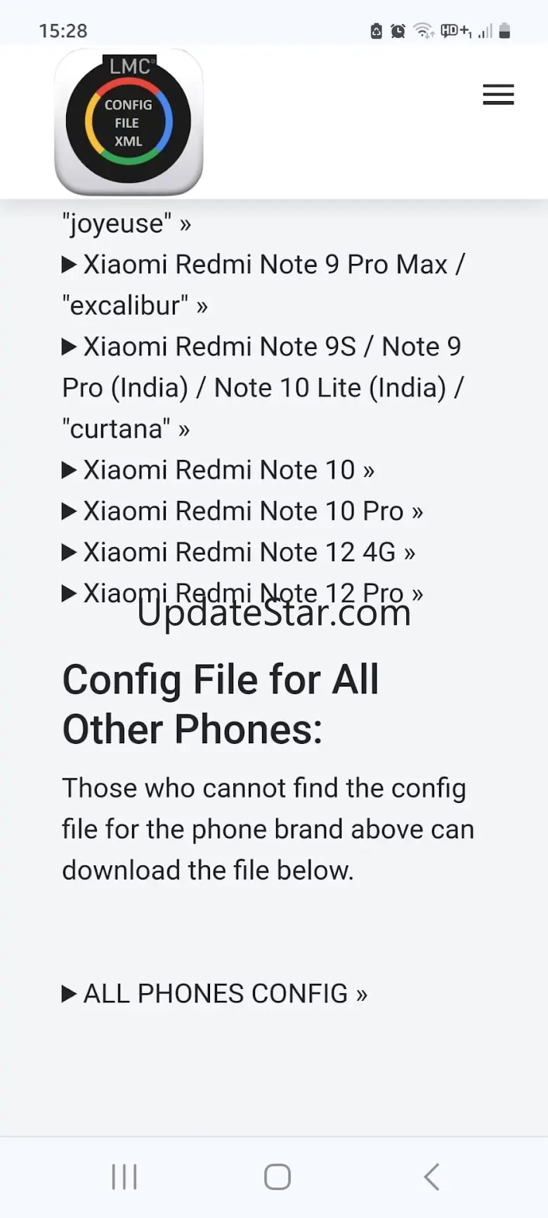 LMC 8.4 Config Files XML