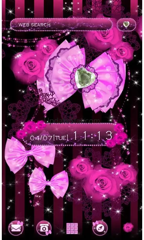 Ribbon wallpaper-Lady in Pink- 1.0.0