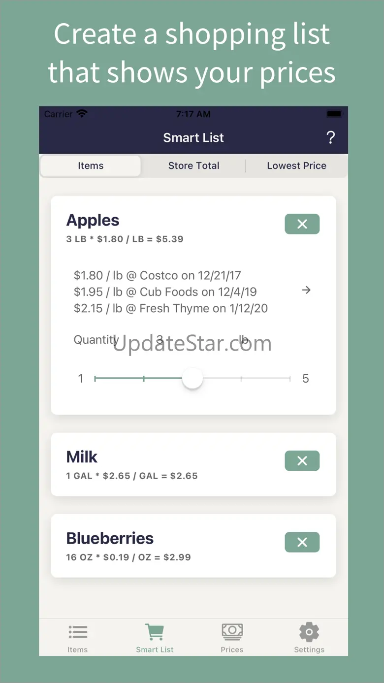 PricedLess 0.7.0