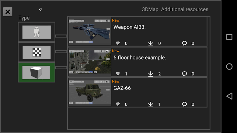 3DMap. Resource storage version 1.28
