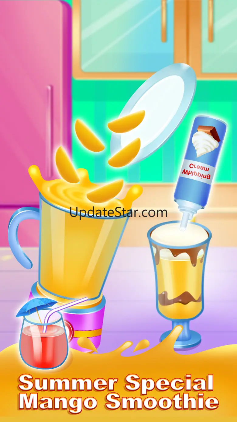 Ice slushy smoothie maker game