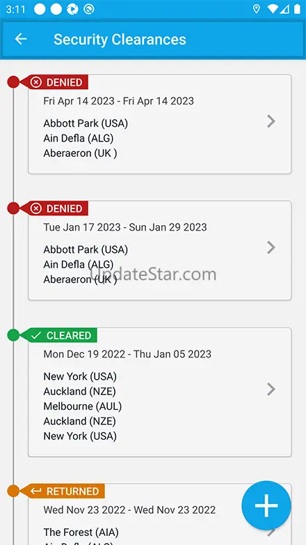 Electronic Travel Advisory 2.0.10