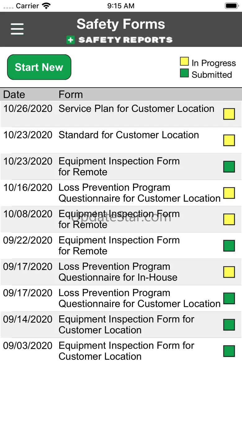 Safety Reports Forms App 2.6