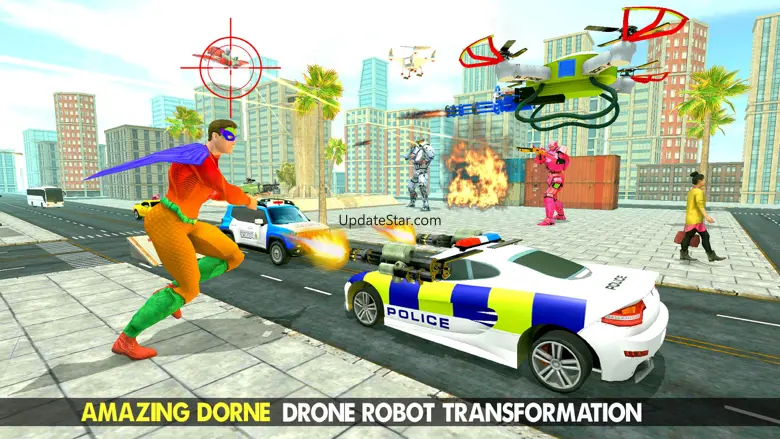 Police War Drone Robot Game 1.2