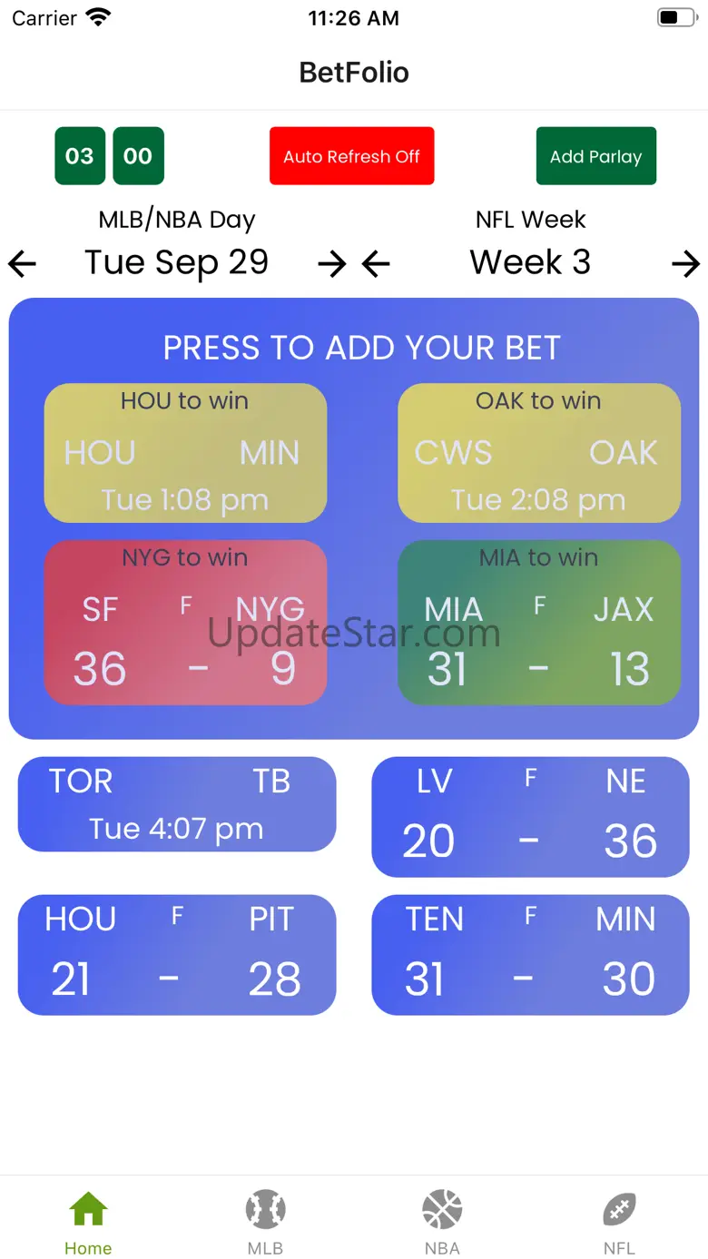 BetFolio 1.2.0