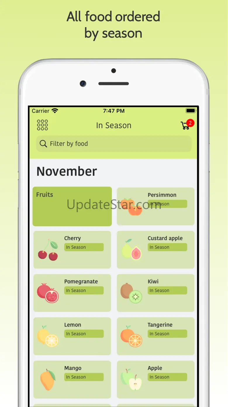 Food in Season 1.1.0