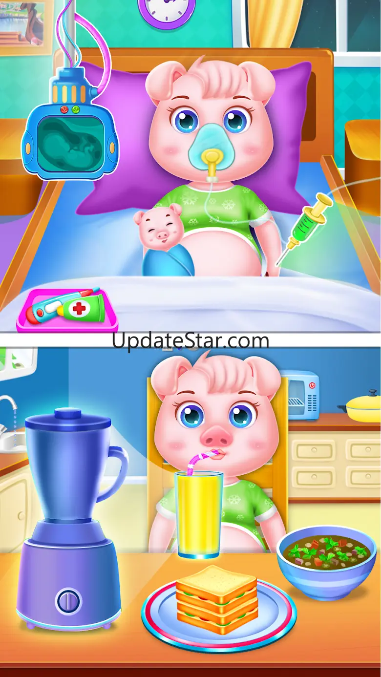 Pinky pig mom newborn 10.0