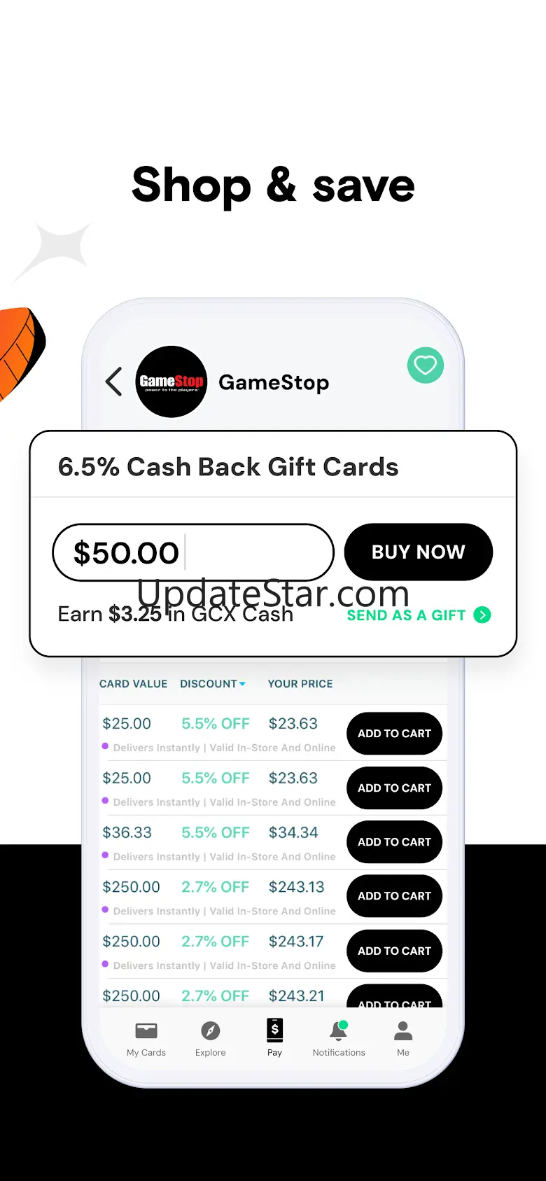 GCX - Discounted Gift Cards 3.14.2