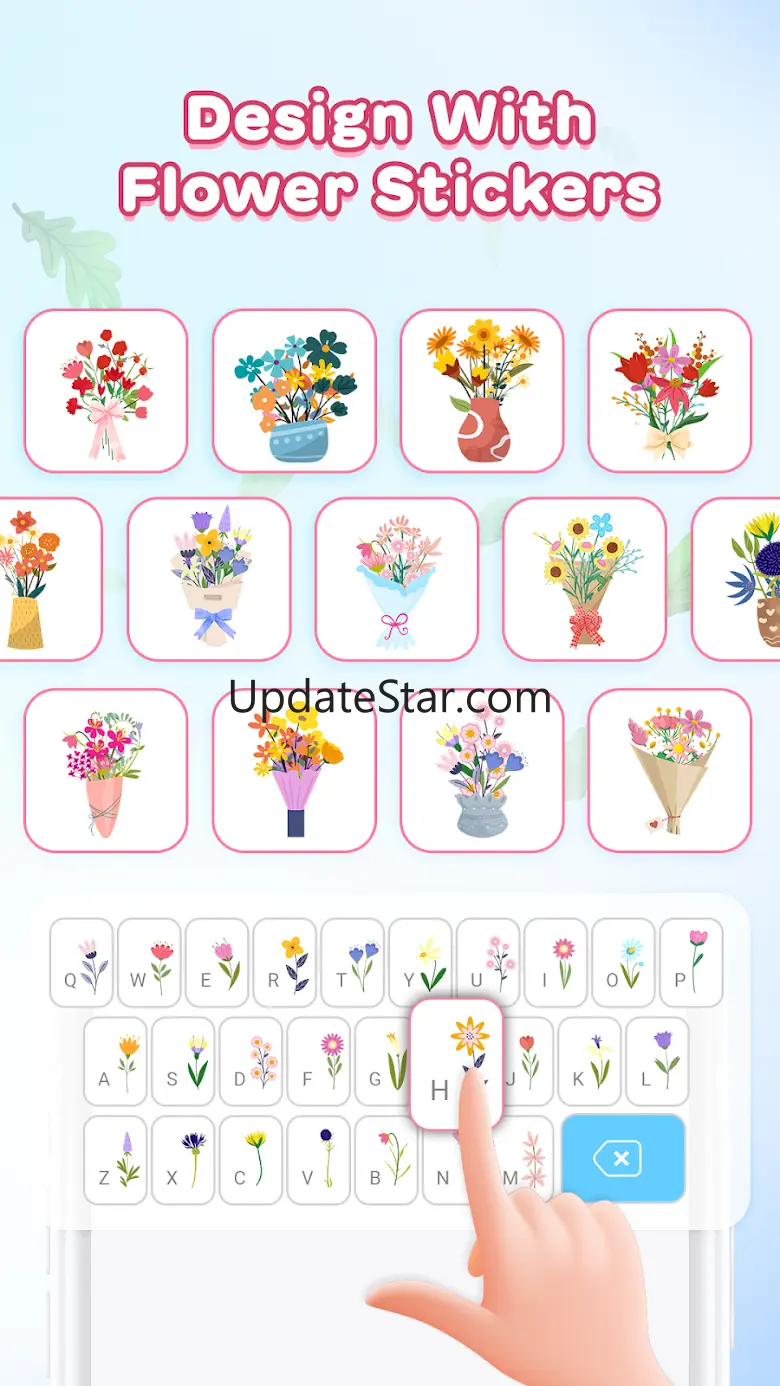 Flower DIY Language Keyboard