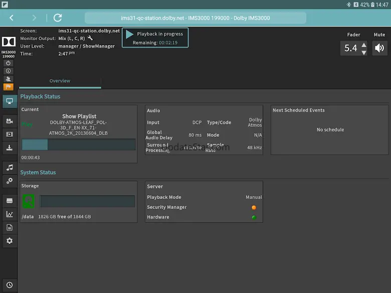 Cinema Server Control 1.0.7