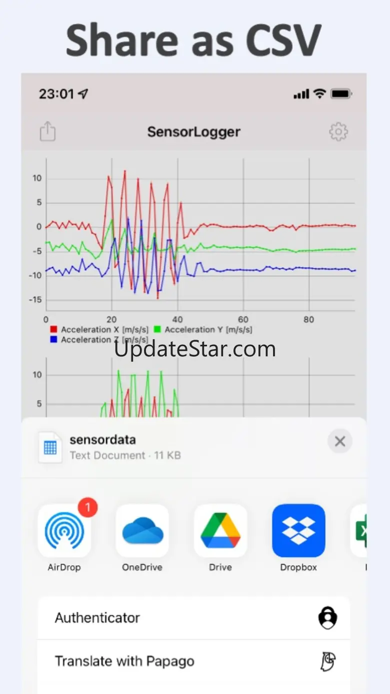 SensorLogger - CSV Export 1.10