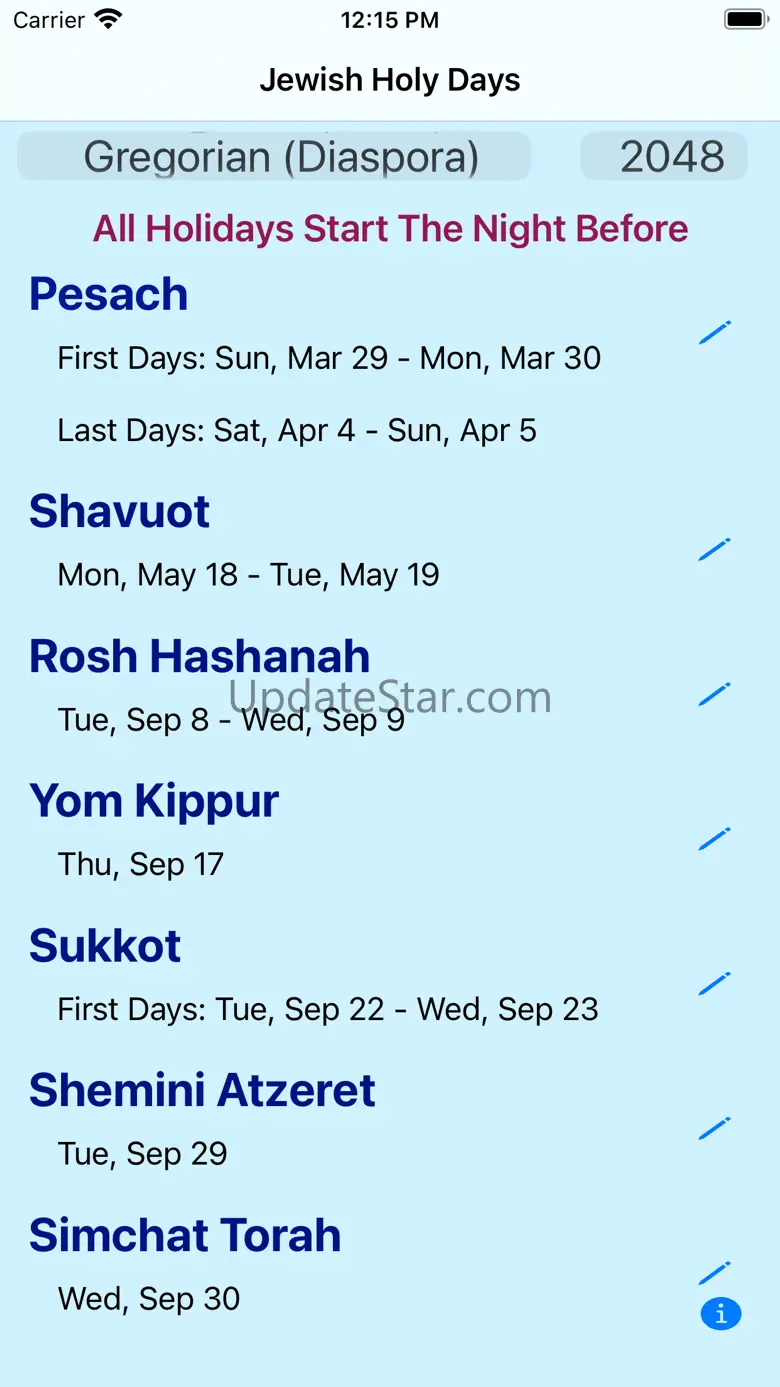 Jewish Holy Days 1.0