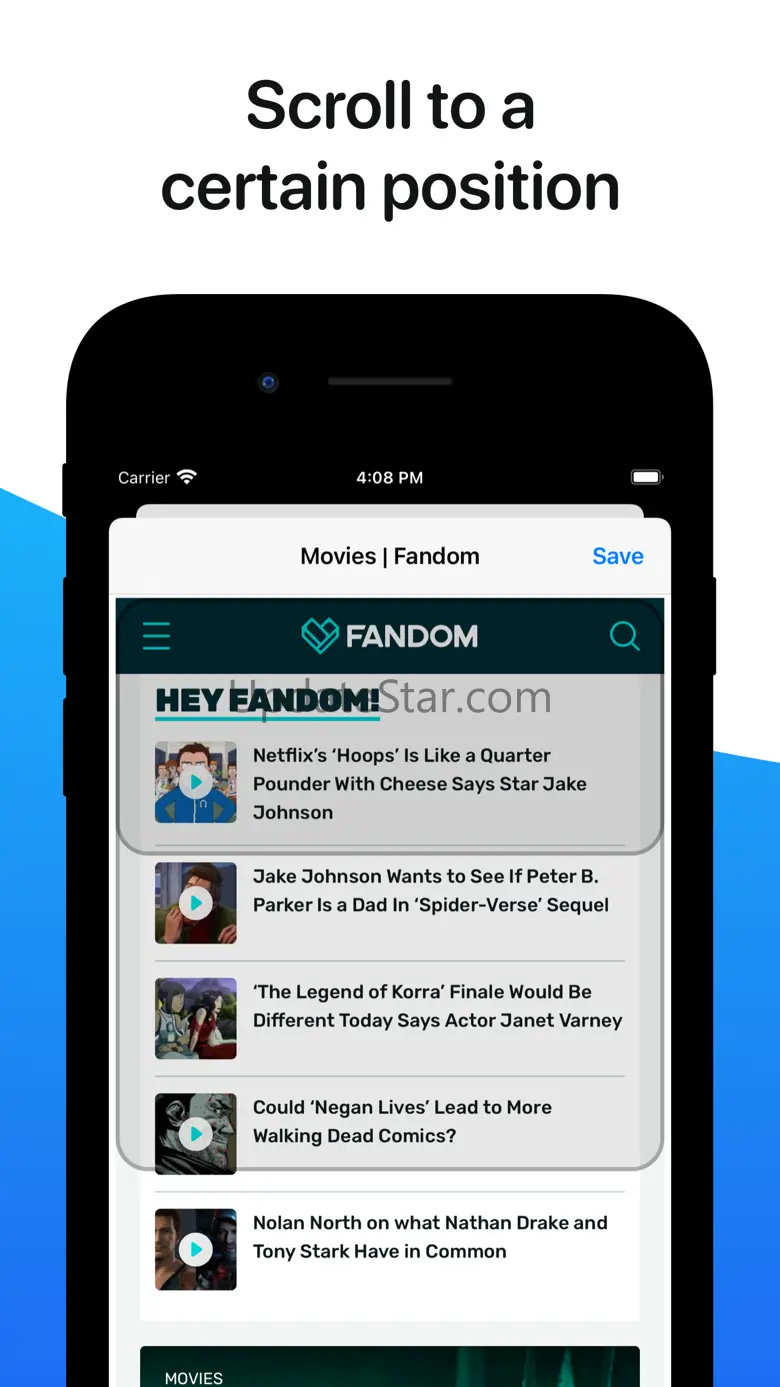 Web Widget: Webpage screenshot 1.1