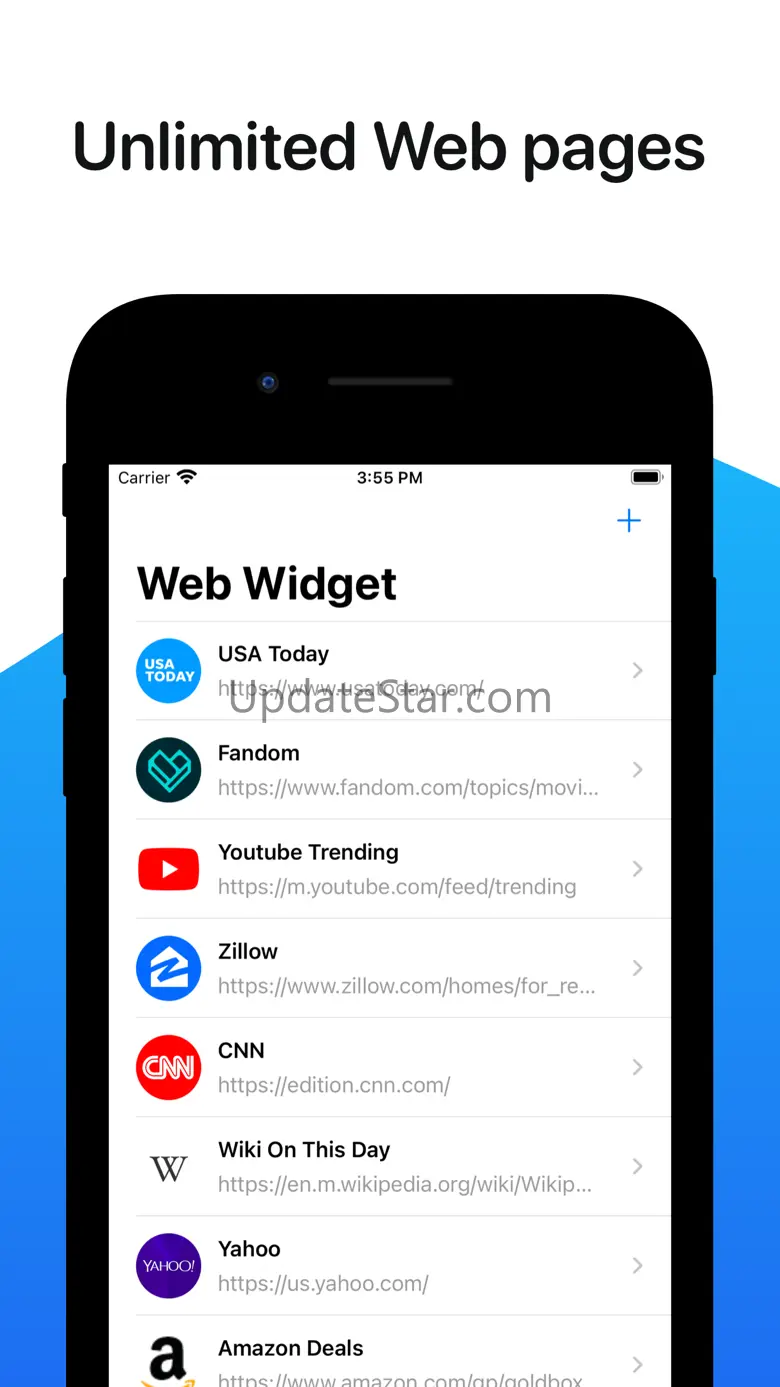 Web Widget: Webpage screenshot 1.1