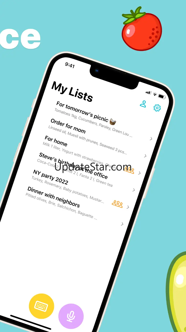 What to buy – Grocery list 1.2.5