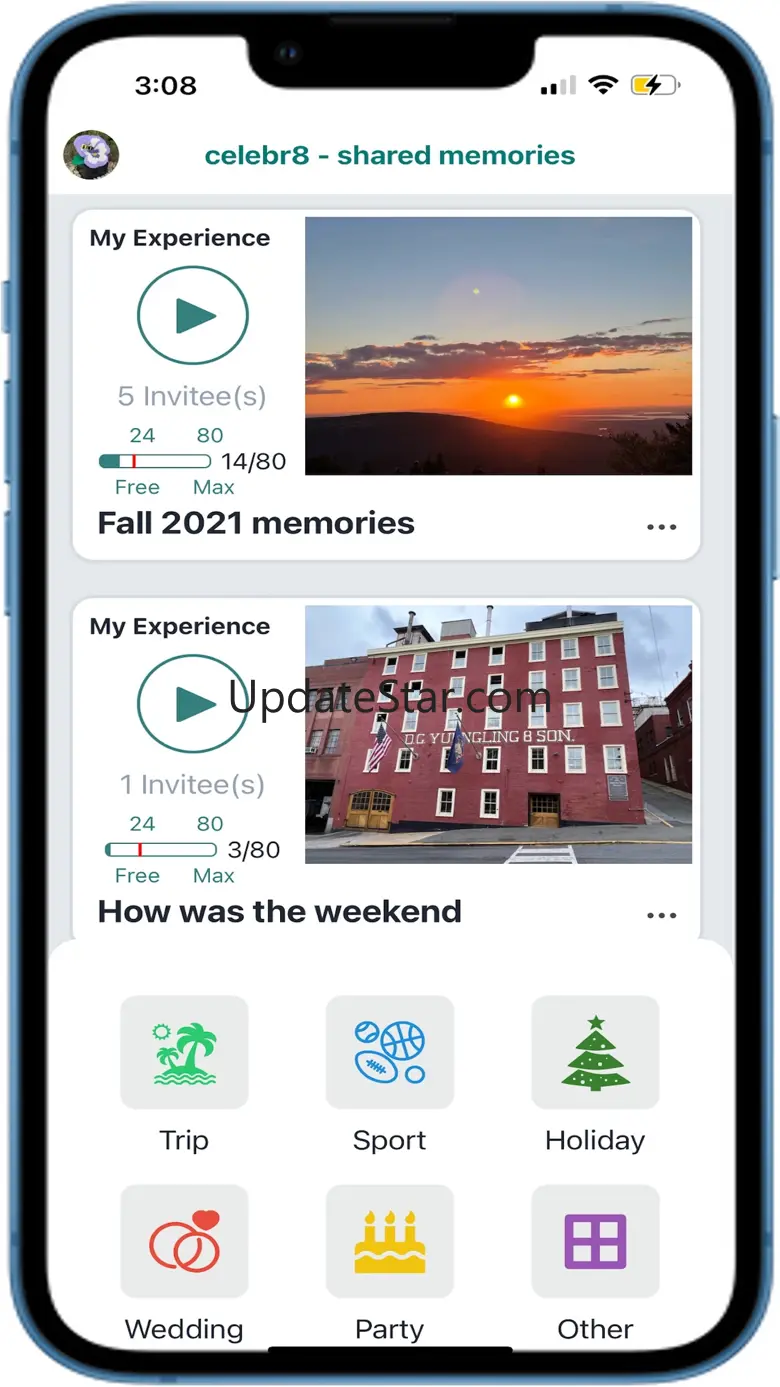 celebr8 - shared memories 1.14