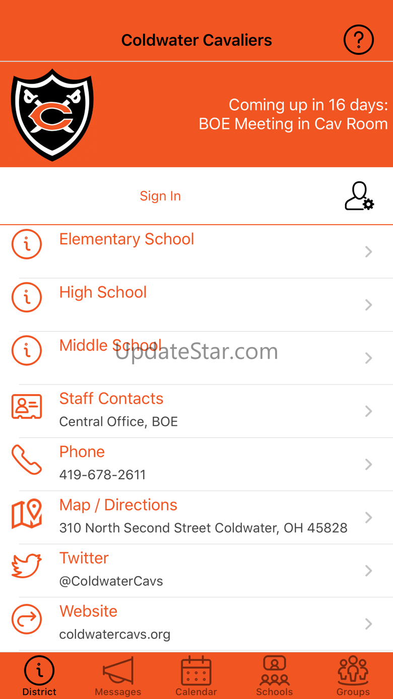 Coldwater Cavaliers 5.9.0