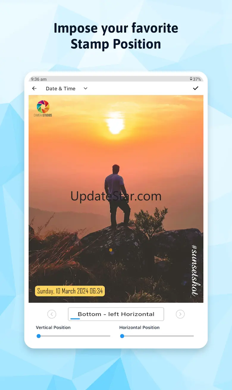 Timestamp camera: Add DateTime 1.10.3