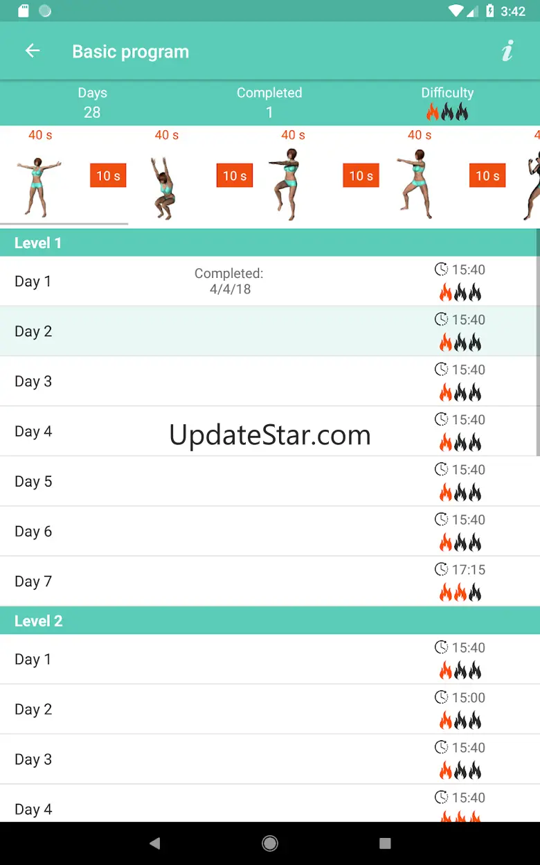Aerobics workout at home