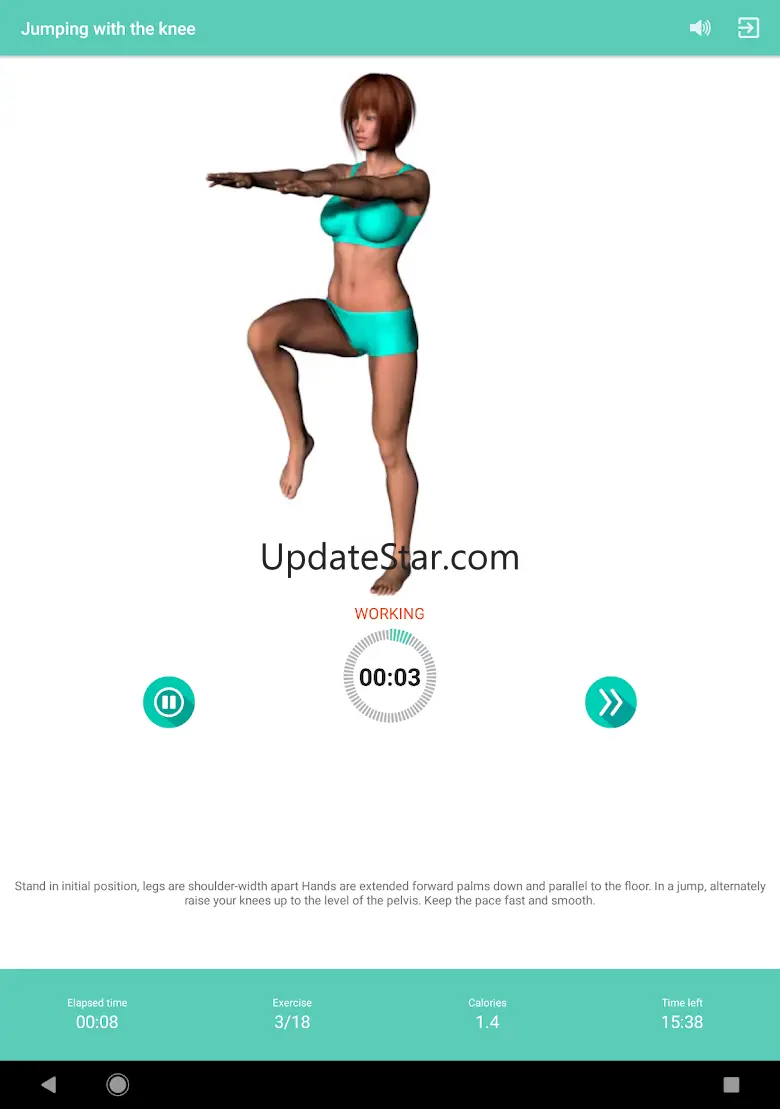 Aerobics workout at home