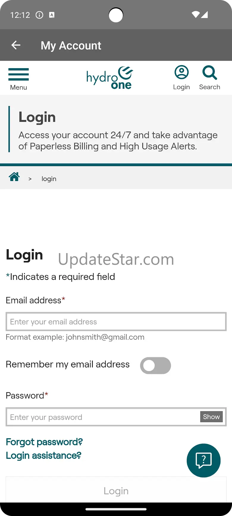 Hydro One Mobile App 1.6.1