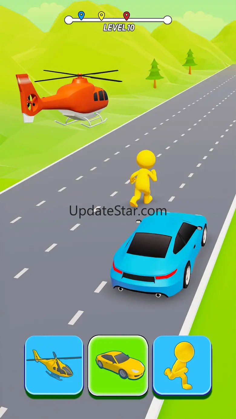Shape Car Transform Race