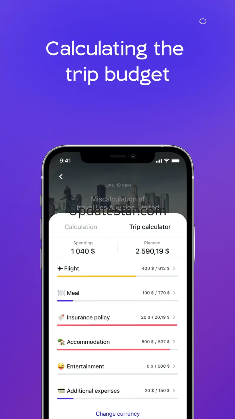 HowMuchTravel: travel budget 1.8