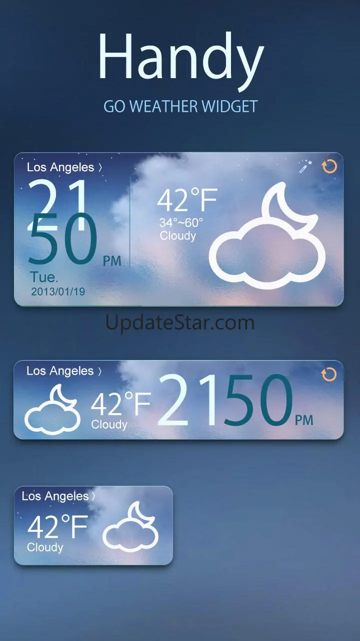 Handy GO Weather Widget Theme 1.2