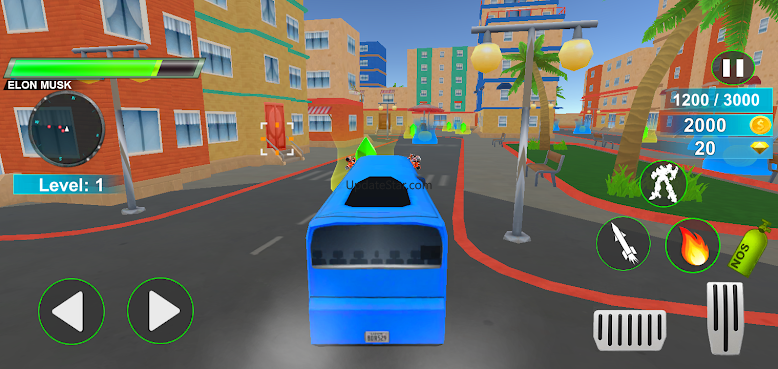 Police Bus Robot Car Game 3d 2.5