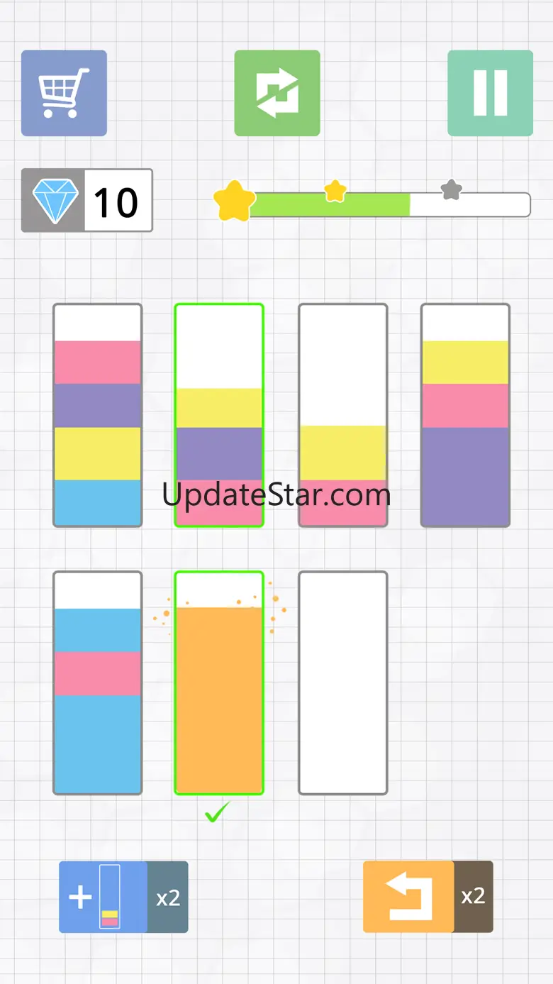 Liquid puzzle : sort the color 1.0