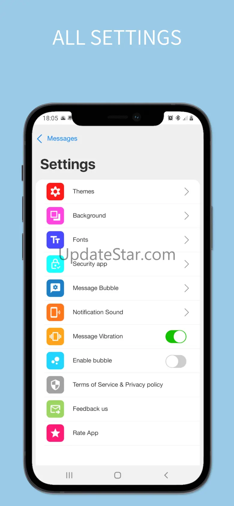 iCenter iOS - Messages iOS 3.2