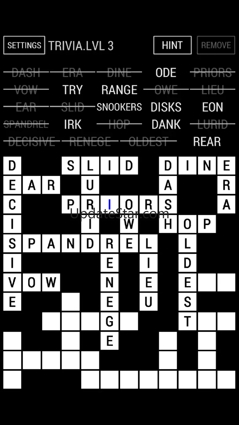 Fill-In Crossword Puzzle 1.2.2