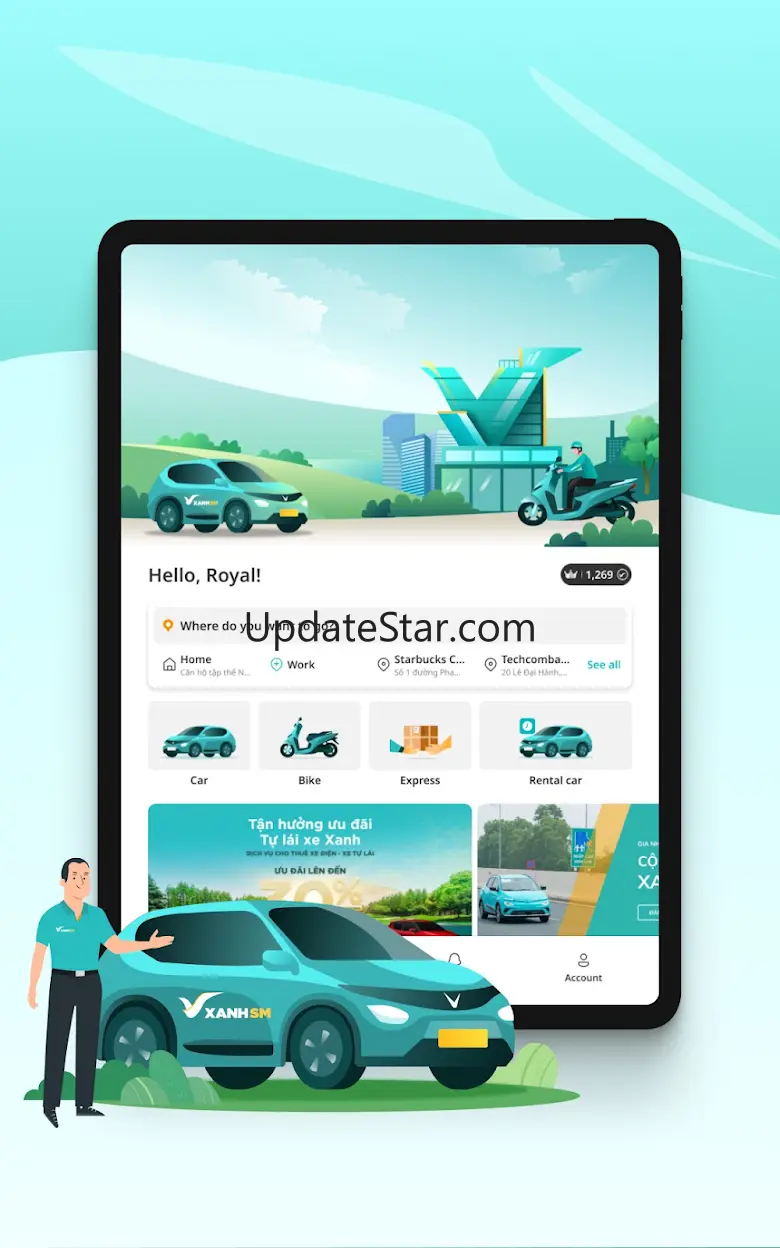 Xanh SM: Book EV rides 3.4.1