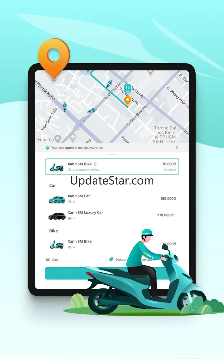 Xanh SM: Book EV rides 3.4.1