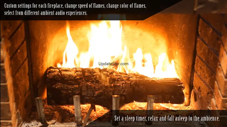 Virtual Fireplace In HD 8.0