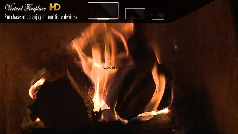 Virtual Fireplace In HD 8.0
