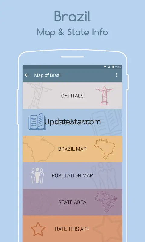 Map of Brazil 6.6