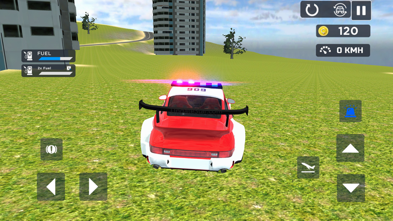 Flying Car Game: Police Games 3.0
