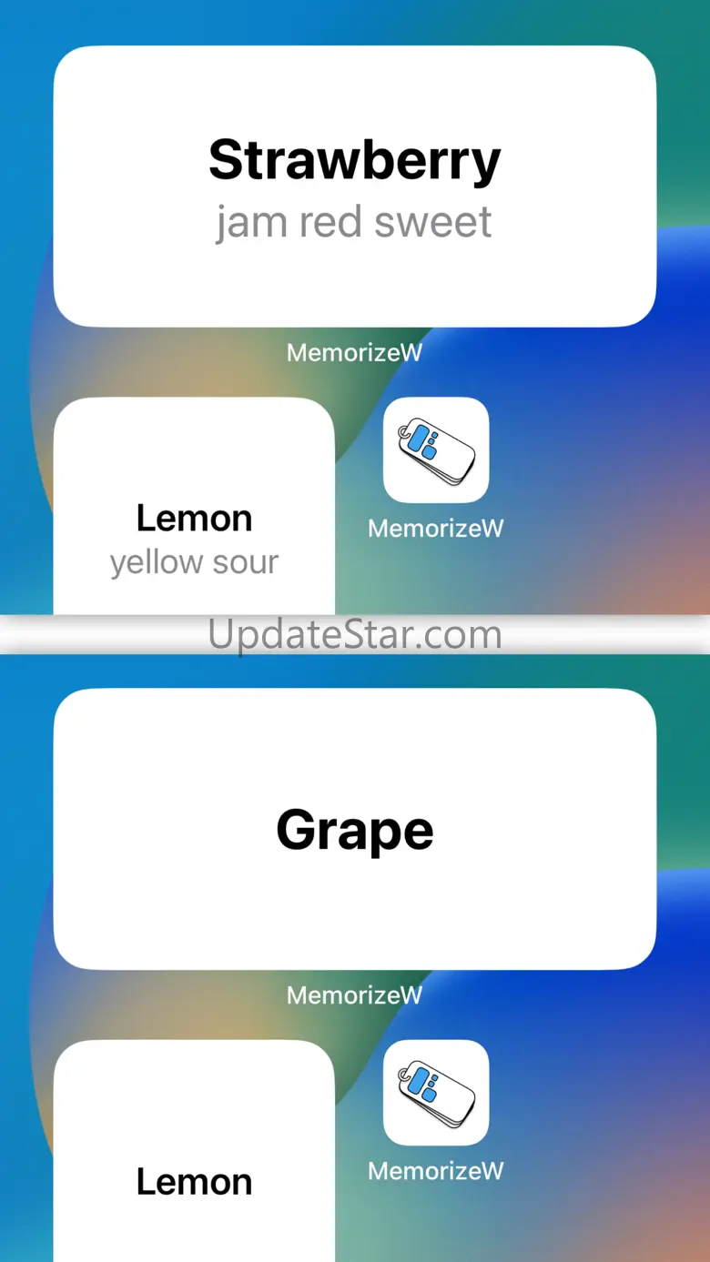 MemorizeWidget learn in widget 1.4