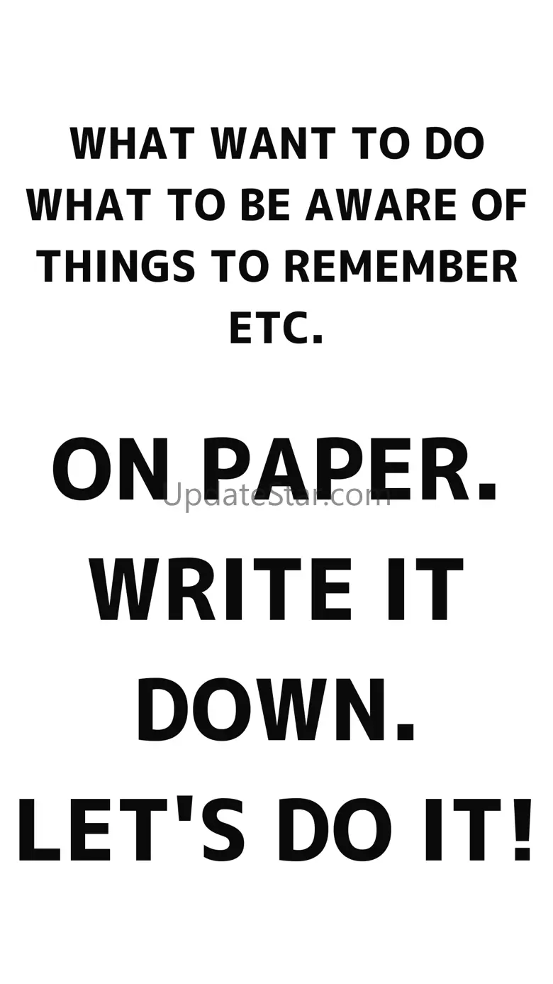 Print your goals on paper 1.0.3
