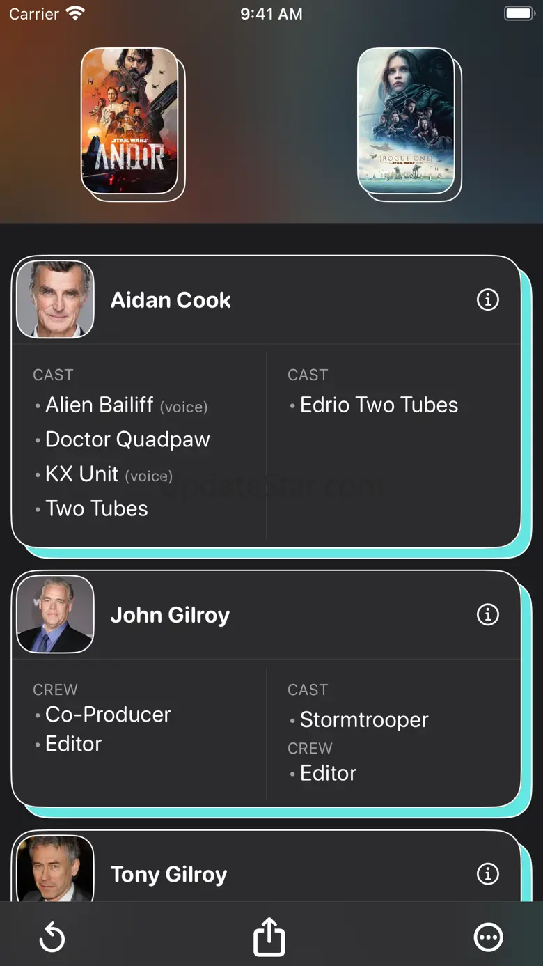 ScreenCred: Movie & TV Credits 1.1