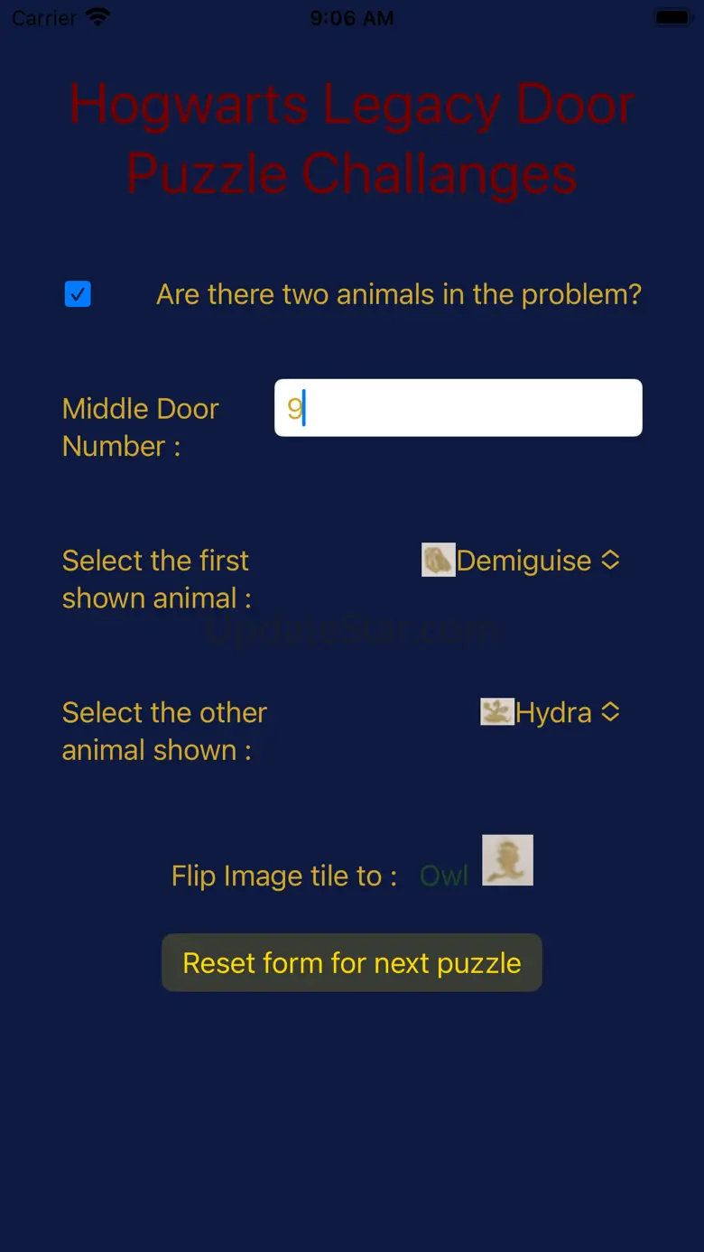 Hogwarts Door Puzzle Solver 1.01