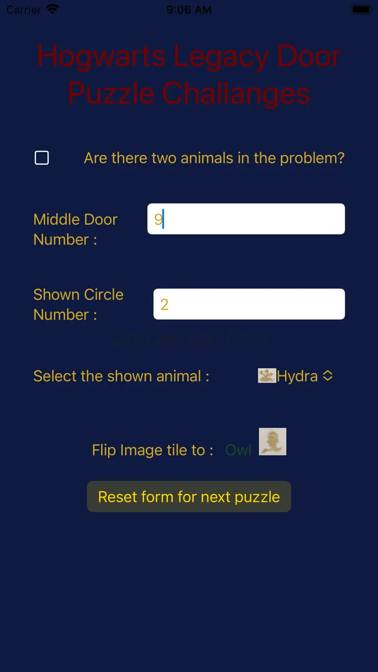 Hogwarts Door Puzzle Solver 1.01