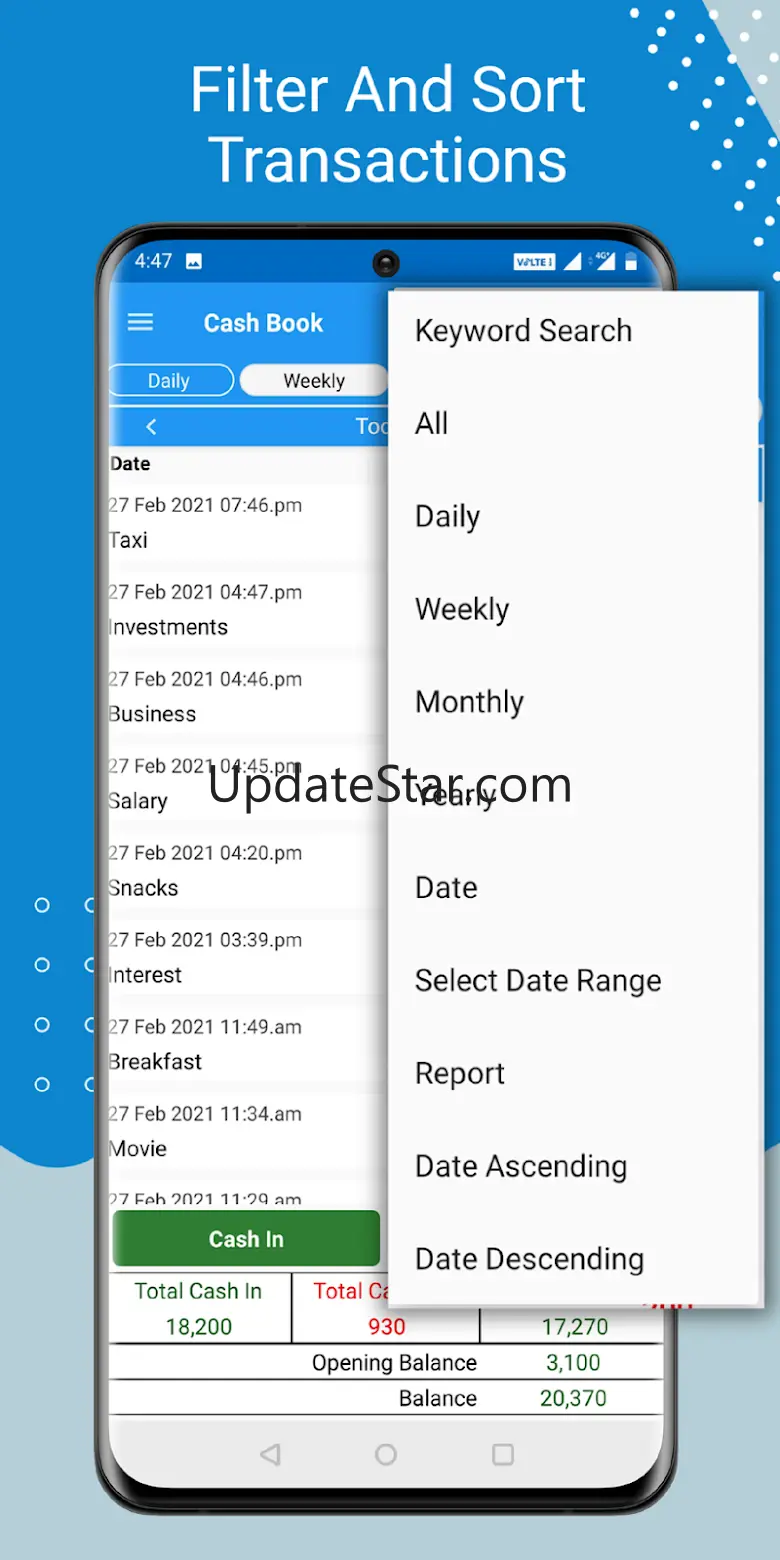Cash Book- daily expenses 170