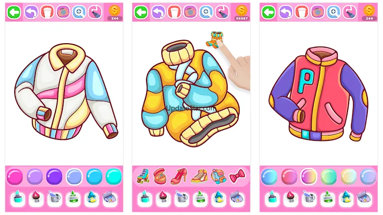 Dress Coloring Game Glitter 4.0